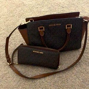Michael Kors purse and wallet
